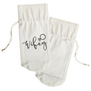 Wifey Cotton Canvas Wine Bag