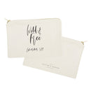 Wild and Free, Ephesians 3:12 Cotton Canvas Cosmetic Bag