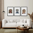 3 Piece Wall Decor Christmas Door Large Print