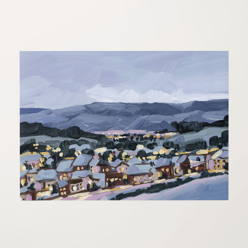 "Winter Village" Art Print