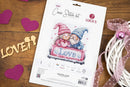 Winter Love Gnome Couple Counted Cross Stitch Kit by Luca-S B1443L