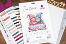 Winter Love Gnome Couple Counted Cross Stitch Kit by Luca-S B1443L