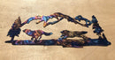 Wolves, Mountains and Trees Metal Art (
