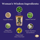 Woman's Wisdom Nourishing Herbal Menopause Tea for Hot Flashes with Tulsi