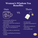 Woman's Wisdom Nourishing Herbal Menopause Tea for Hot Flashes with Tulsi