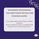 Woman's Wisdom Nourishing Herbal Menopause Tea for Hot Flashes with Tulsi