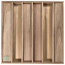 Wood Acoustic Diffuser Panel | Solid Paulownia Wood Sound Diffuser for Studios & Home Theaters