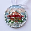 Woodland Wonder Gnome Christmas Ornament Bead Embroidery Kit by Abris Art ABT-063