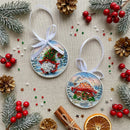 Woodland Wonder Gnome Christmas Ornament Bead Embroidery Kit by Abris Art ABT-063