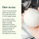 Wool Dryer Balls 6 Pack and Sparkling Laundry Blend 3 Pack