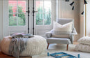 Merino Wool Striped Throw Pillow