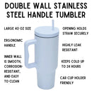 Monocolor Cold Cup Tumbler 40 Oz Handle Travel Mug