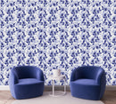 Voguish Dark Blue Floral Wallpaper Vogue