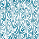 Stylish Blue Abstract Pattern Wallpaper