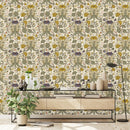 Green Floral Wallpaper
