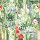 Modish Green Cactus Wallpaper Smart