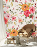 Stylish Brightly Flowers Wallpaper Tasteful Select