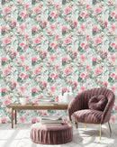Stylish Pink Roses Wallpaper Tasteful