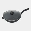 XD Nonstick Wok with Glass Lid - Induction | Made in Switzerland