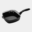 XD Nonstick Square Saute Pan with Glass Lid