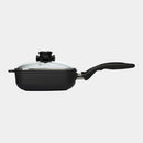 XD Nonstick Square Saute Pan with Glass Lid - Induction | Made in Switzerland