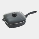 XD Nonstick Square Saute Pan with Glass Lid - Induction | Made in Switzerland