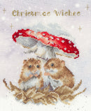 Mushroom at the Inn Christmas Mice Counted Cross Stitch Kit by Bothy Threads XHD152