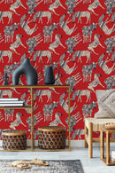 Fashionable Blue Vintage Style Wallpaper Vogue