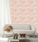 Elegant Pink Abstract Wallpaper Fashionable