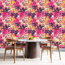 Modish Pink Floral Wallpaper Tasteful