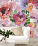 Stylish Watercolor Flowers Wallpaper Tasteful High-Quality