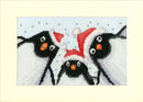 Penguin Selfie Christmas Card Counted Cross Stitch Kit by Bothy Threads XMAS89