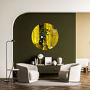 Lovely Field Flowers Printed Mirror Acrylic Circles