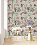Hand Drawn Flamingos Wallpaper