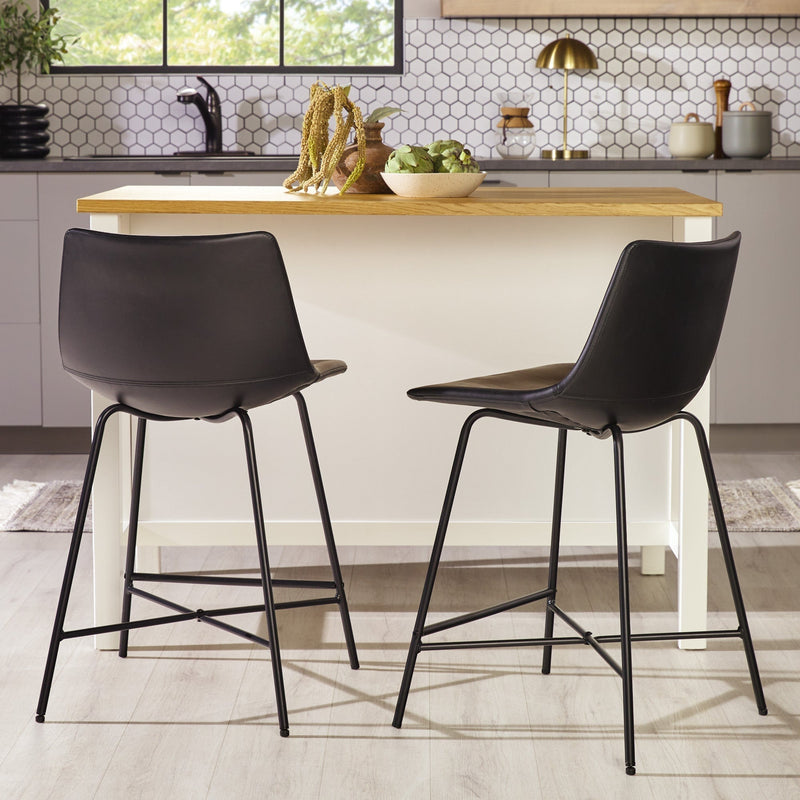 Xuma Modern Upholstered Seating Collection (Dining Chair or Counter Stool), Set of 2