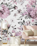 Voguish Modern Gentle Floral Wallpaper