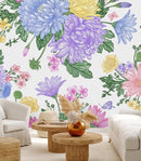 Voguish Spring Floral Wallpaper