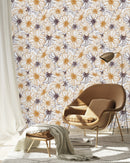 Floral Contours Wallpaper