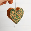 Engraved Heart Ornaments