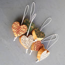 Engraved Heart Ornaments