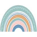 Blue Ornament Rainbow Wallpaper