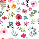 Stylish White Floral Wallpaper Chic