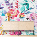 Water Colored Peonies Wallpaper