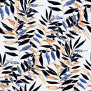 Voguish Hand Drawn Leaves Wallpaper Tasteful