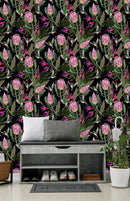 Tropical Flowers and Birds Wallpaper