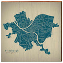 YIN1-PIT4-30 | Wall Art Print on Real Wood