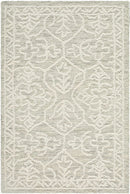 Yadid Gray Wool Area Rug