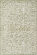 Yadid Green Wool Area Rug