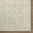 Yadid Green Wool Area Rug