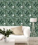 Monstera on White Wallpaper